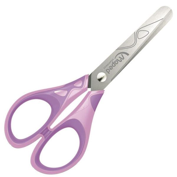 Ножницы универсальные 13 см, 65 мм, из нержавеющей стали, Maped ESSENTIALS SOFT PASTEL, 464411