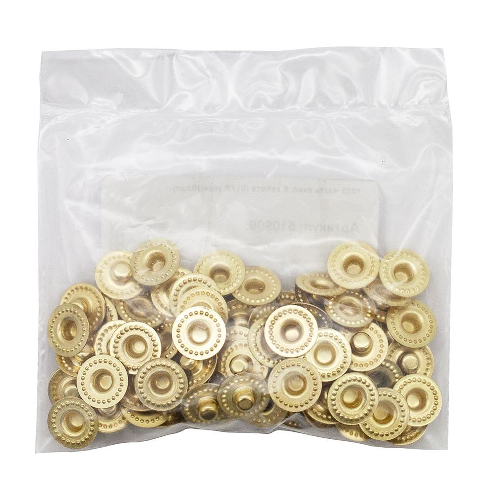 Часть кнопки Альфа (S-образная) ⌀11 мм (C-часть), 5 золото (C-часть), 100 шт, BIG