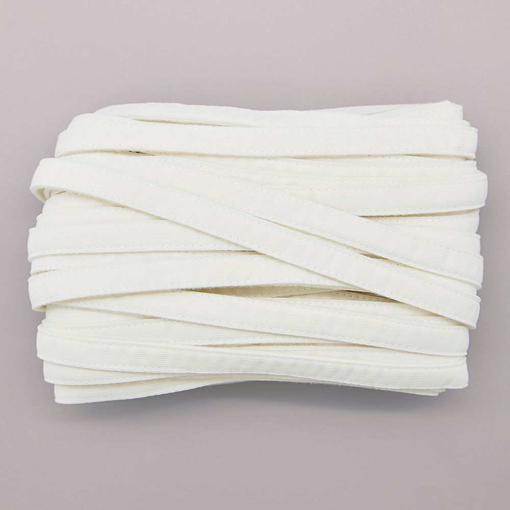 Лента тоннельная (чехол для косточек) 12.0 мм / 20 метров, Arta, 004 приглушенный белый