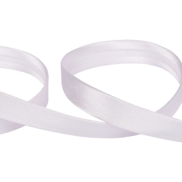 Косая бейка атласная 15 мм / 132±1 метра, В042 бледно-розовый, NGK-15P