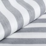 Ранфорс Полоска 130 г/м², шир.240 см, в нарезке, цв. серый, 10 метров /TOS/