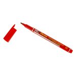 Перманентный маркер 1 мм, Medium Point, 12 шт, красный, Pentel NM470-B