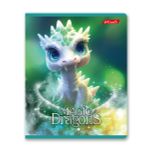 Тетрадь ученическая общая, выборочный лак, A5+ 48 л. на скобе 65 г/м², белизна 100%, 10 шт, клетка в термоусадочной пленке, 000750 Дракоша, Светоч 48ТЕТк-003