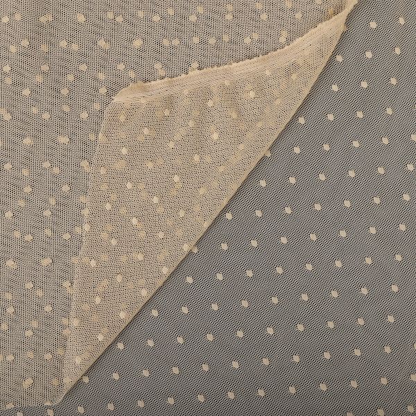 Сетка бельевая эластичная 65 г/м², шир.160 см / 5 метров, Мушка, 00128, 03 бежевый /00128.03.1/