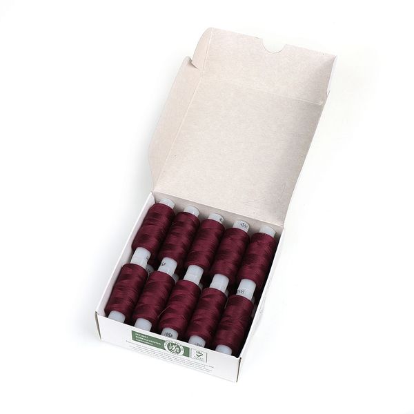 Нитки армированные ПНК им.Кирова 45ЛЛ, бытовые, 200 м / 20 кат., 1216 т.бордовый