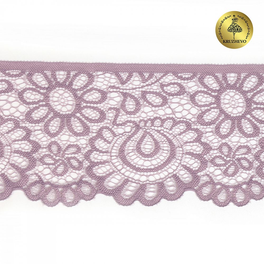 Кружево эластичное (стрейч) 90мм YSTL00839/N, цв.L620 морской туман уп.25м, Kruzhevo