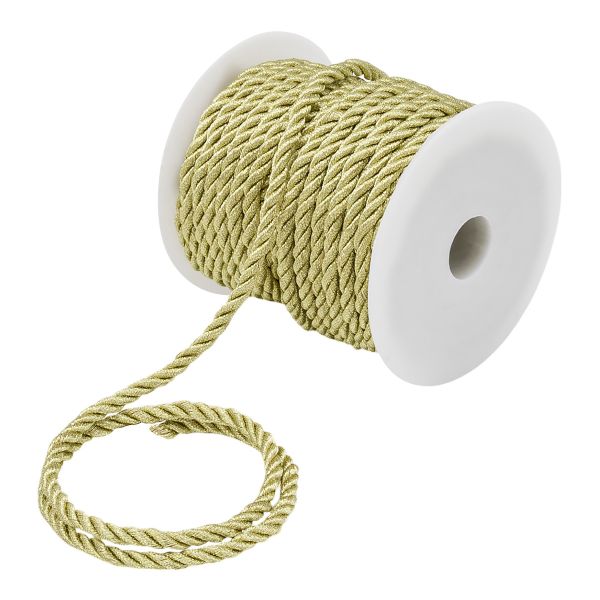 Шнур витой металлизированный 5мм / 18,29м, 186 золото