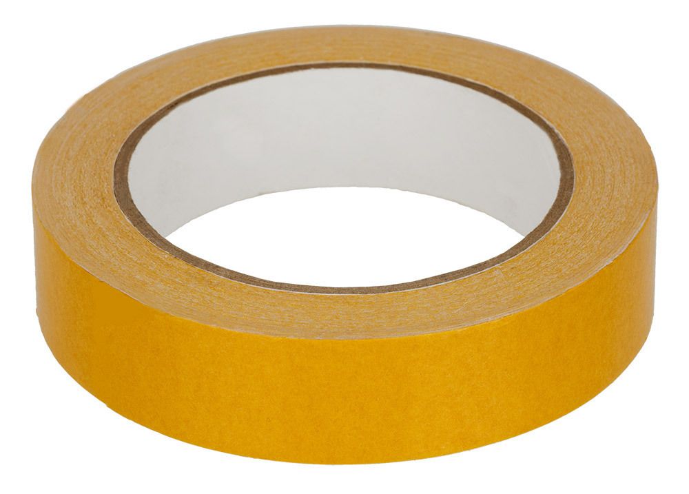 Лента трансфер клеевая 2-сторонняя 25.0 мм / 25 метров, белый, Gamma