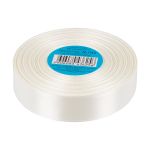 Лента атласная 1-сторонняя 25.0 мм / 33±2 метра, 042 молочный, Gamma