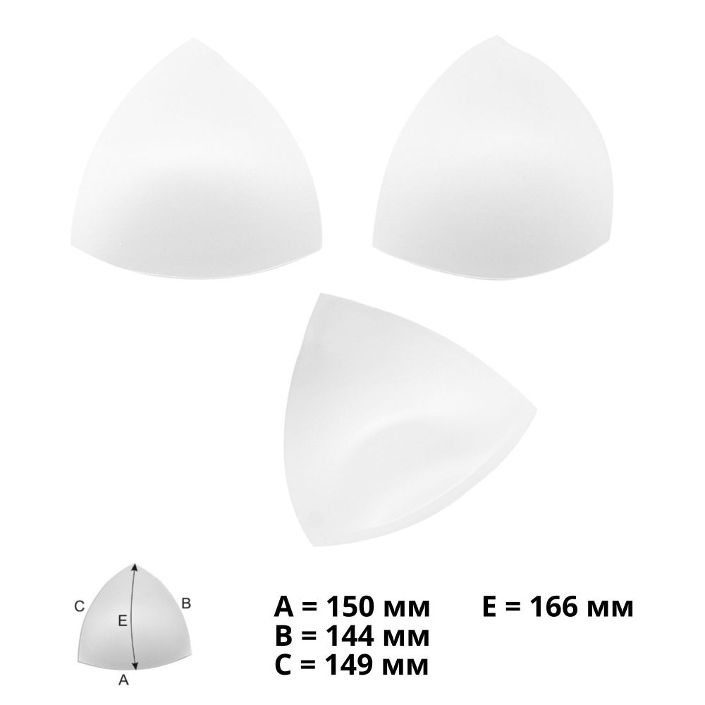 Бельевые чашечки для бюстгальтера Antynea PUSH-UP треугольные б/уст. с наполн., (FC-72.18), разм.70, 01-белый, 1 пара