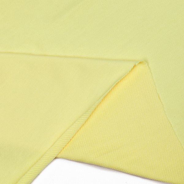 Футер 2-нитка петля поликоттон стрейч 220 г/м², 160 см / 3 метра, ФУТ2Х.TBY.ХЛ-ПЭ.S802.3, цв.S802 желтый