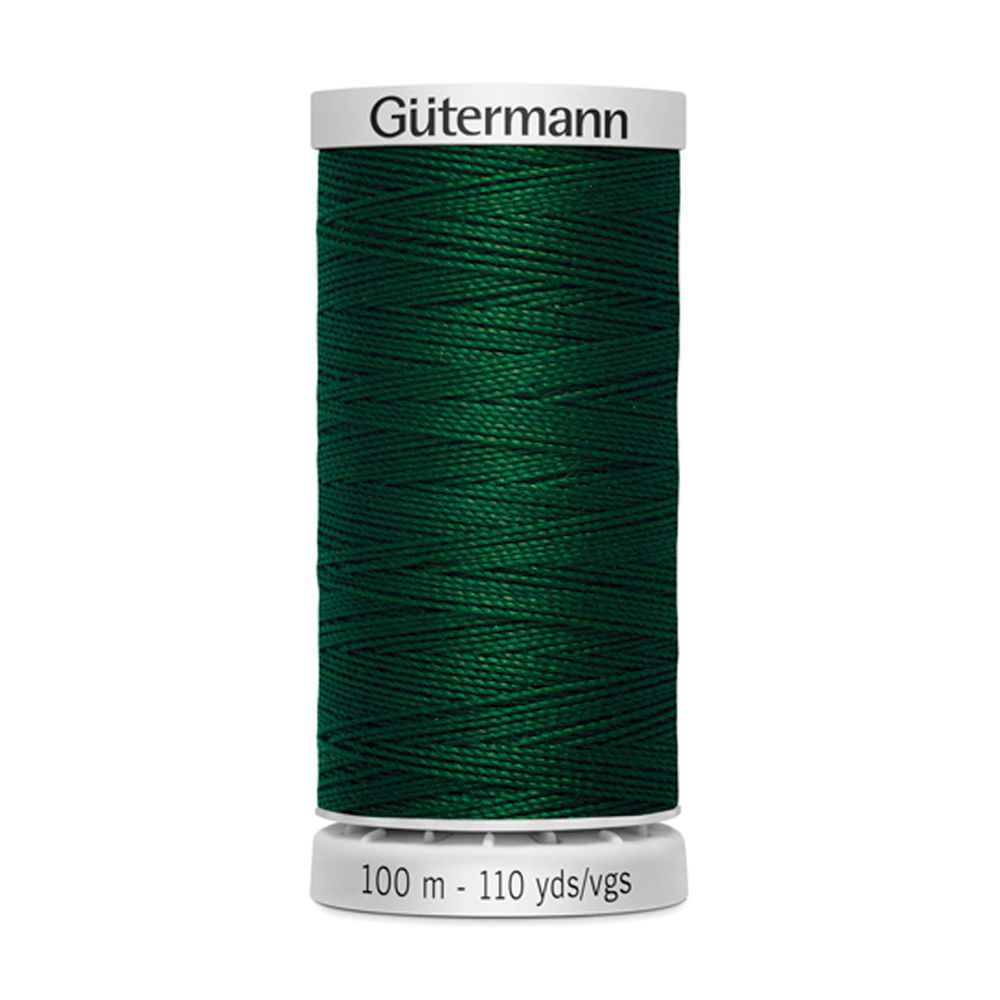 Нитки суперкрепкие Gutermann Extra Strong M782, 100м, 707 т.зеленый, 5 катушек