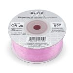 Лента капроновая (органза) 25.0 мм / 22.8±1 метра, 057 св.сиреневый, Blitz OR-25