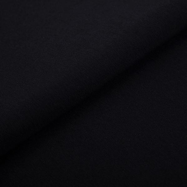 Кулирка 150±5 г/м², 40/1 Comp.Penye FULL LYC, 170 см / 1 метр, 124 черный/black, Gamma GCM