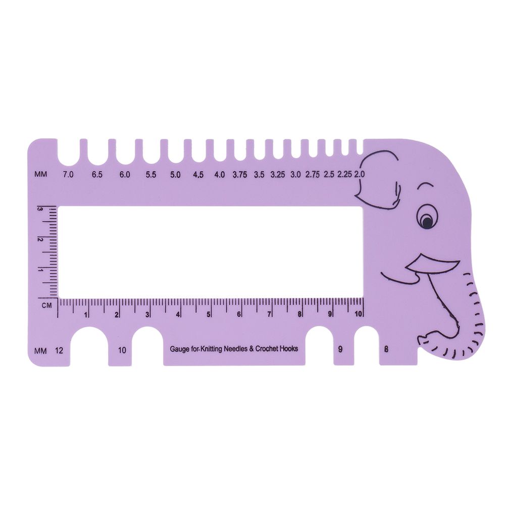 Линейка для определения размера спиц 15х7.5 см, пластик