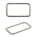 Рамка прямоугольная металл 40х3 мм, никель, 100 шт