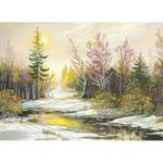 Рисунок на шелке Матренин Посад 37х49 - 4232 Морозный восход