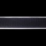 Лента контактная липучка (велкро) клеевая 25 мм / 25 метров, черный, КРЮЧОК, качество "A"