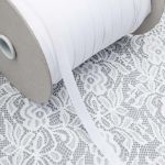 Резинка бельевая (отделочная) 10.0 мм / 250 метров, белый, 908/10