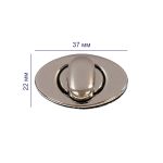 Замок для сумки 22х37 мм, 5 шт, никель, Gamma LBZ-11N