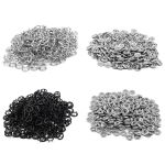 Кнопка рубашечная (джерси) открытая ⌀9.5 мм, ≈1440 шт, МЕТАЛЛ, эмаль, 322 черный матовый, NEW STAR