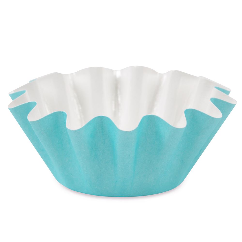 Формы для выпечки бумажные (корзинки) 4.5 см, 4.5х3 см, 12 шт, №05 голубой, S-Chief PPC-0011