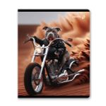 Тетрадь ученическая общая, глянцевая ламинация A5 48 л. на скобе 65 г/м², белизна 100% 10 шт клетка, 01505 Это кто на мотоцикле?, Светоч Т71