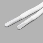 Шнурки круглые с металлическим наконечником 4.0 мм / 150 см, 1 пара (2 шт), белый, 6220-0133