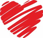 Термоаппликация Gamma Термотрансфер M №05, 1 шт, M-519 Сердце 11х12.5 см