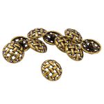 Пуговицы на ножке 28L=18 мм, металл, Bronze (бронза), 10 шт, MP11