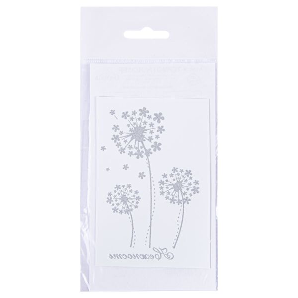 Термоаппликация Термотрансфер M №04, 1 шт, M-419 Одуванчики 6.5х10 см, Gamma