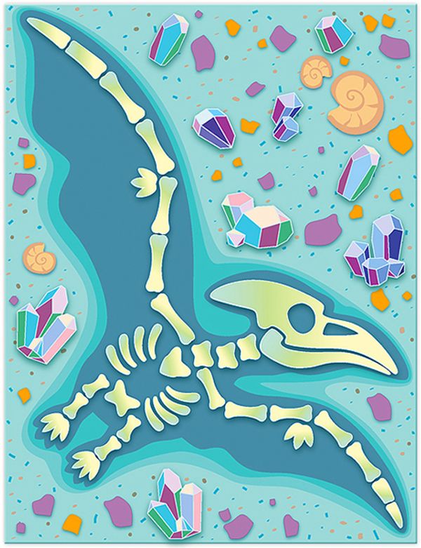 Набор для творчества Клевер, Раскопки. Птерозавр (декорирование), АС 19-372