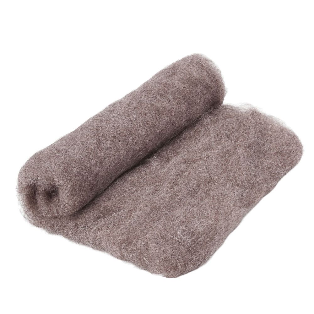 Шерсть для валяния Ангорка 100 г, Камтекс, 113 какао