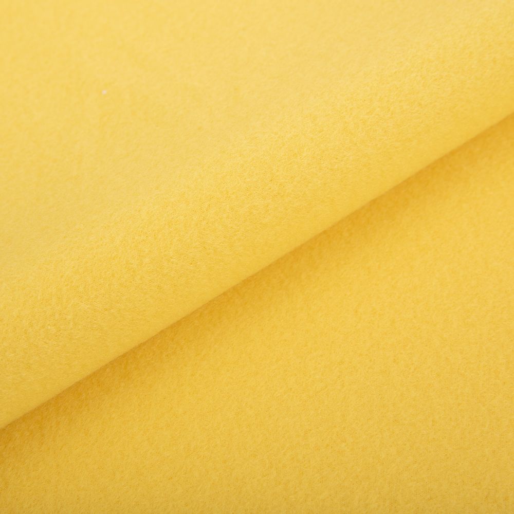 Флис 2-сторонний 280 г/м², 150х160±5 см, желтый/yellow, Gamma FG-005N