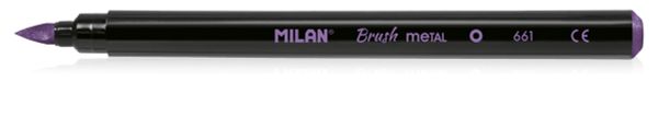 Набор фломастеров-кистей металлик 6 цв, 6 шт, 0612606MET, Milan