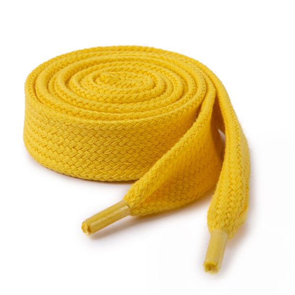 Шнур плоский для худи ⌀21.0 мм, 120 см, 10 шт, 118006 желтый, р.60239/120И