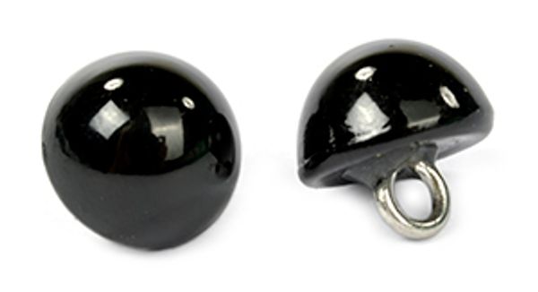 Пуговицы на ножке пластик A513 цв.002 черный 16L-10мм, 50 шт