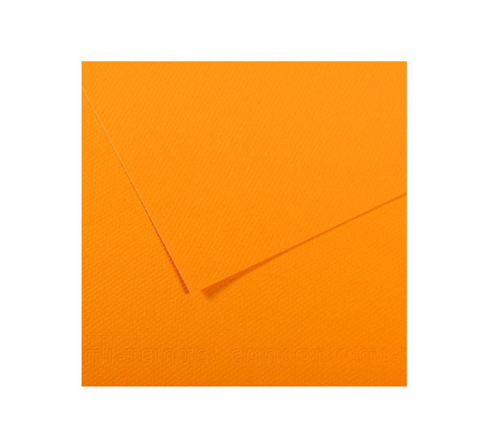 Бумага для пастели 160 г/м², 75х110 см, 25 листов, №553 глубокий желтый, Canson Mi-Teintes C200321227