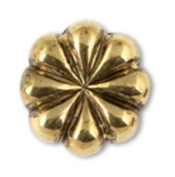 Бусины пластик под металл 13х6х3 мм, 25±1 шт, под античную бронзу, PBM-36