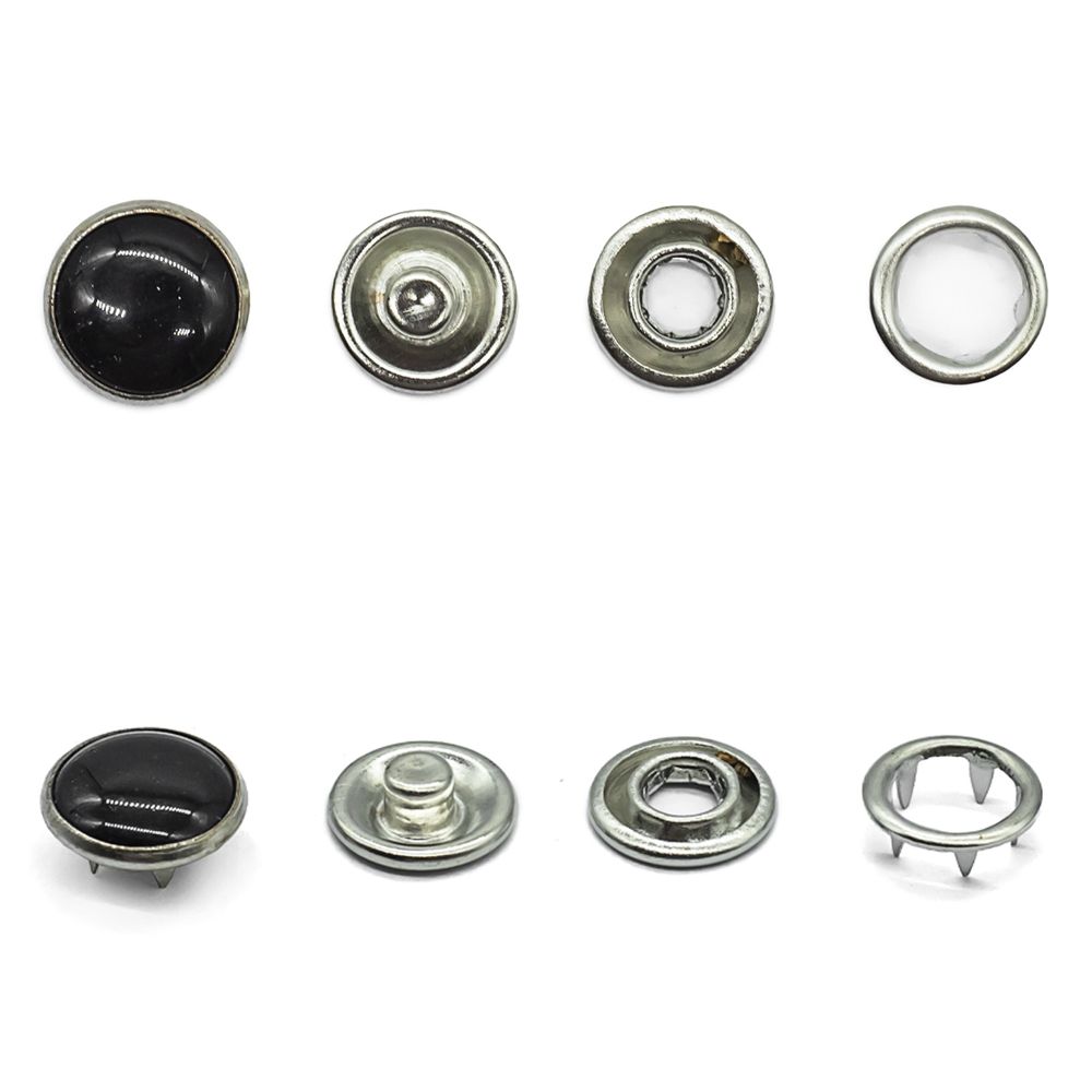 Кнопка рубашечная, черные, 11 мм, 6 комплектов, Hobby&amp;Pro, 5 упак