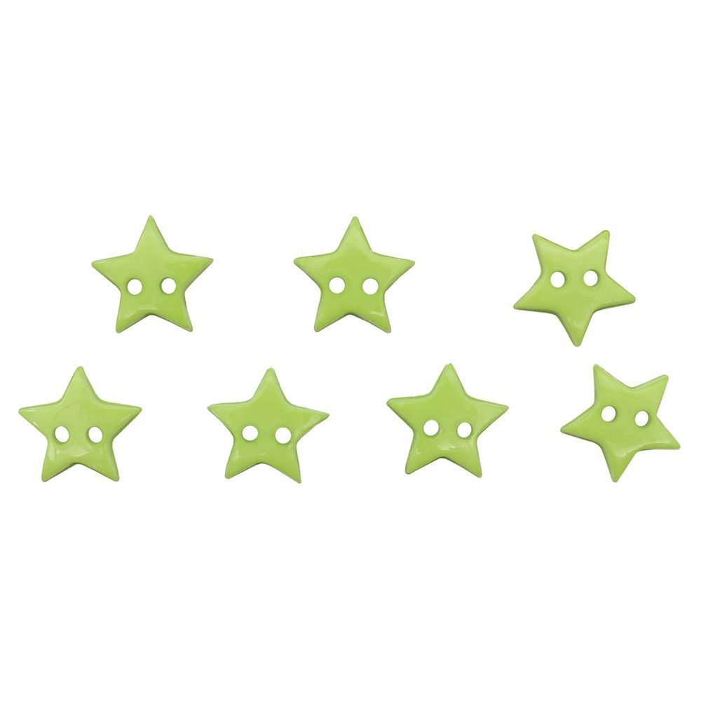 Пуговицы детские Звезда, 13 мм (зеленый), 36 шт /TOS/