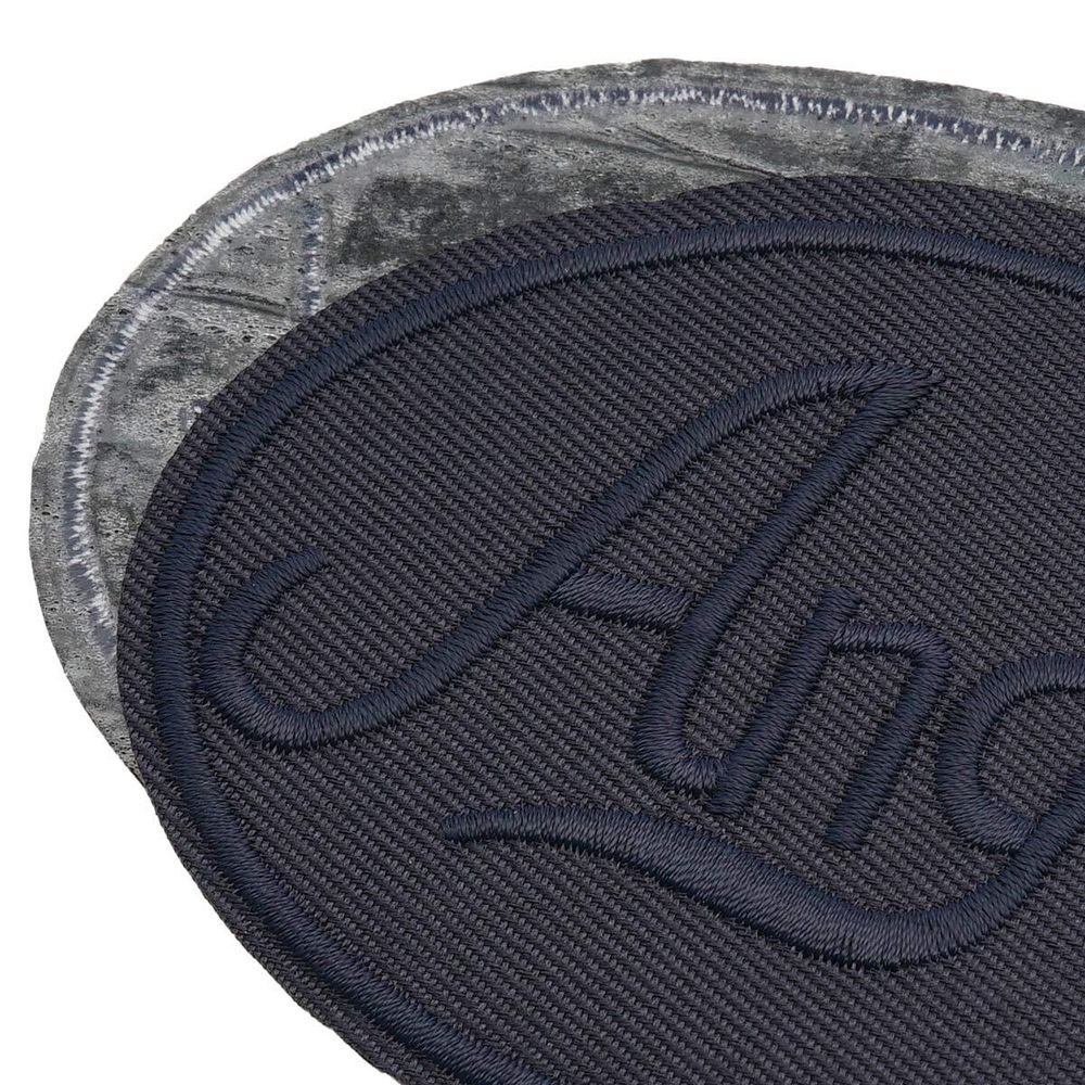 Термоаппликация круг ANGEL black 93х67мм (Blue2 (синий2)), 2 шт, LA559