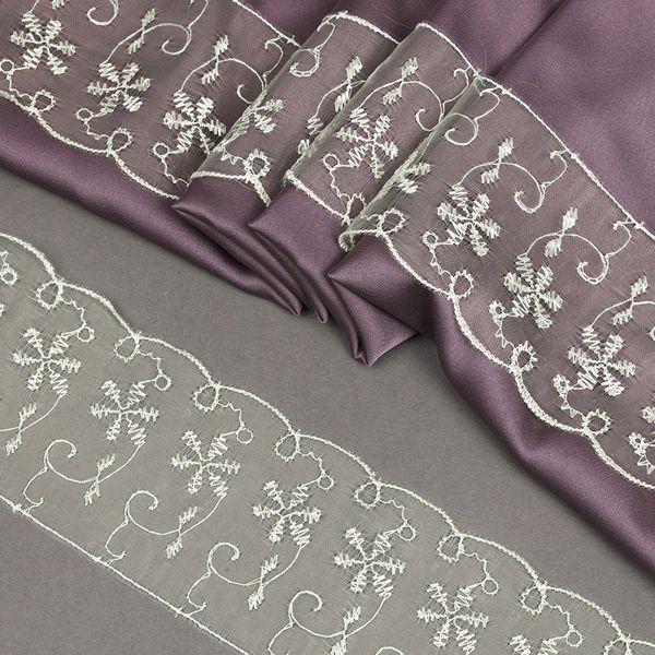 Кружево капроновое 65 мм / 13.7 м, 30011 цв.080 св.салатовый, Kruzhevo