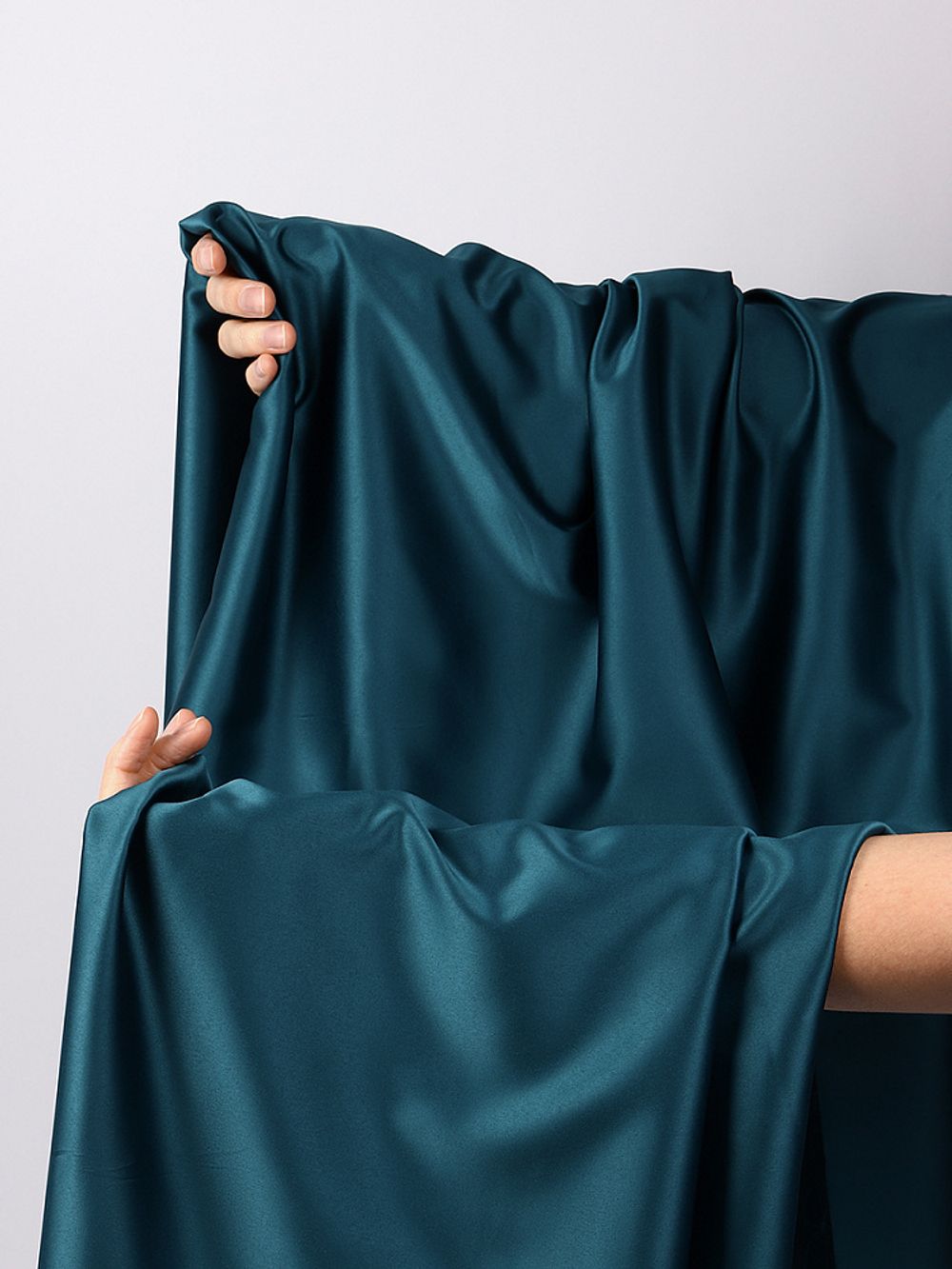 Атлас стрейч для нижнего белья 107 г/м², 125 см / 1 метр, 0180 цв.2063(07) атлантическая глубина