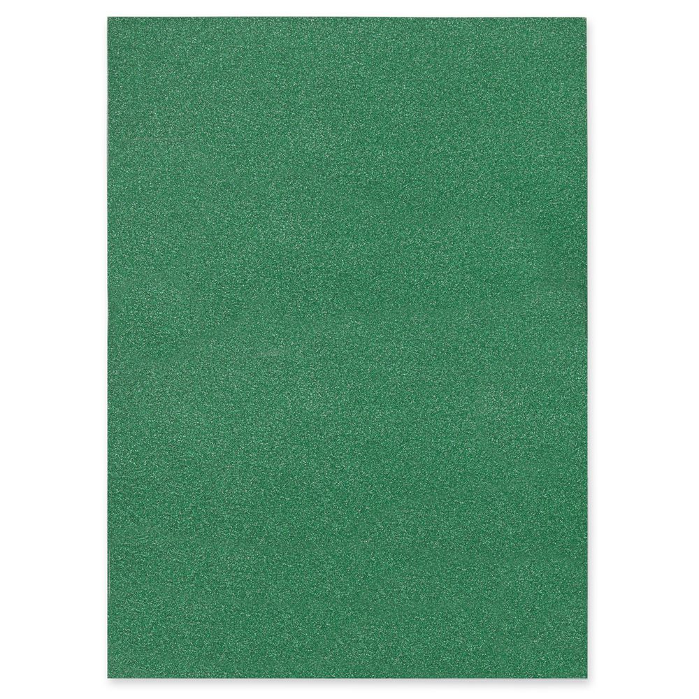 Бумага цветная глиттерная 250 г/м², А4, 21х29.7 см, 10 шт, 06-зеленый (green), Vista-Artista GLIT-A4