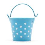Ведро в горошек 6х5,3см (голубой), AR004-1