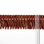 Бахрома отделочная 80.0 мм / 25 метров, 274 золото/бордовый, Gamma 2025