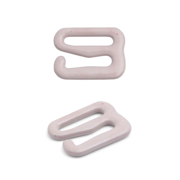 Крючки для бюстгальтера металл 9.5 мм, 20 шт, C154 светло-серый, ГВ1009