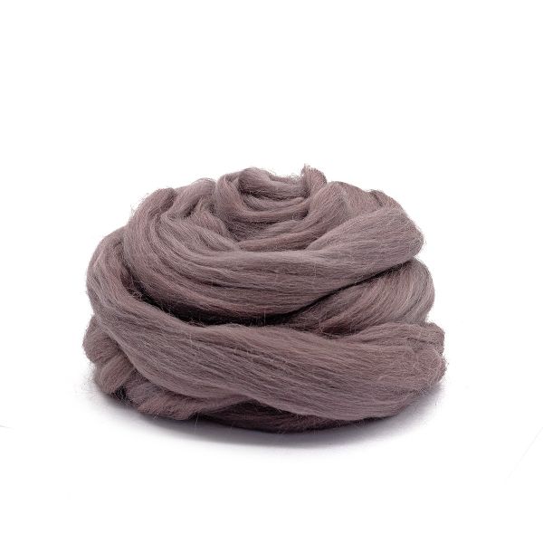 Шерсть для валяния Троицкая п/тонкая 1х100 г (до 29 мкр), 161 мокко