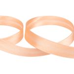 Косая бейка атласная 15 мм / 132±1 метра, В053 персик, NGK-15P